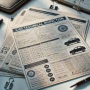 Documents de contrôle technique voiture